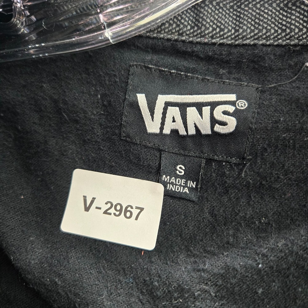 Vans Men Jacket Small Gray Herringbone Drill Chor… - image 2